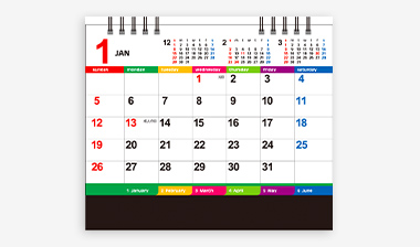 カレンダー卓上カレンダー