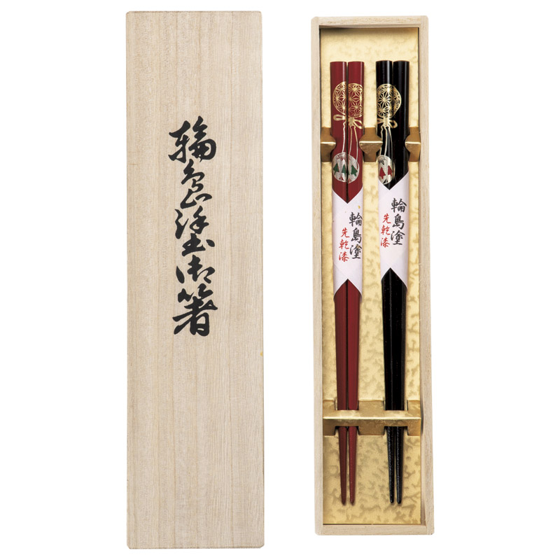 輪島塗 手毬夫婦箸